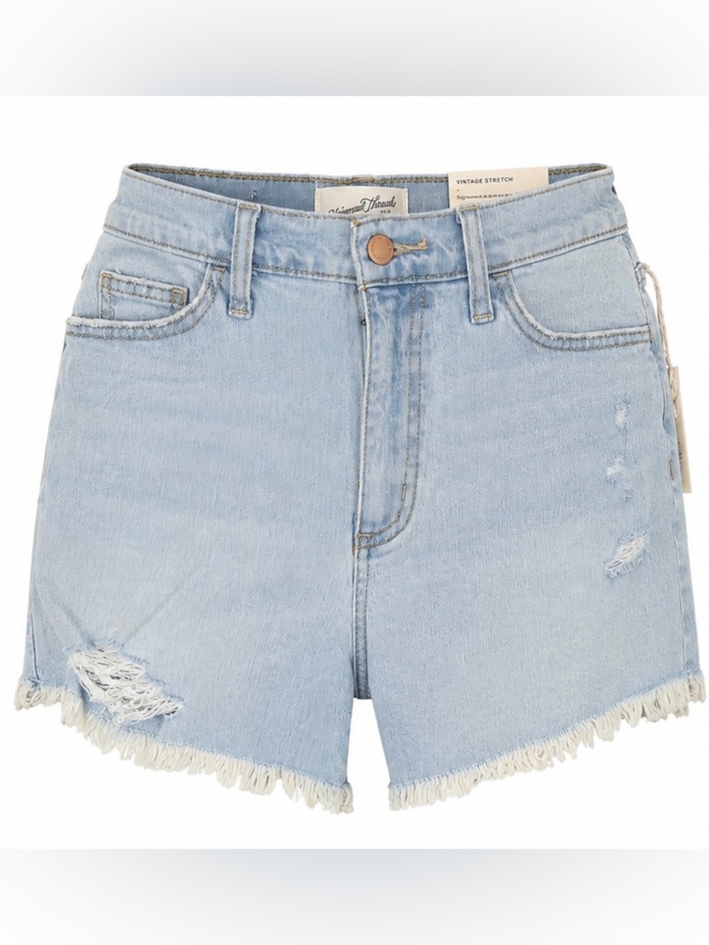 Universal Thread Highest Rise Distressed  stretch Denim Cutoff Jean Shorts NWT 6 - Picture 2 of 14